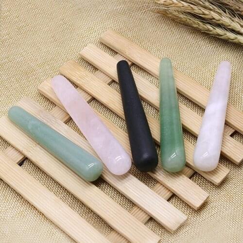 1pc 11cm Foot Body Massage Jade Roller Stick Acupuncture Foot Reflexology Massager Relieve Muscle Soreness Relaxing Tool