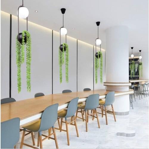 Nordic Plant Pendant Lights Skygarden Led Lamp Flower Pot Hanging Lamp Dining Room Restaurant Lighting Fixtures Home Decor