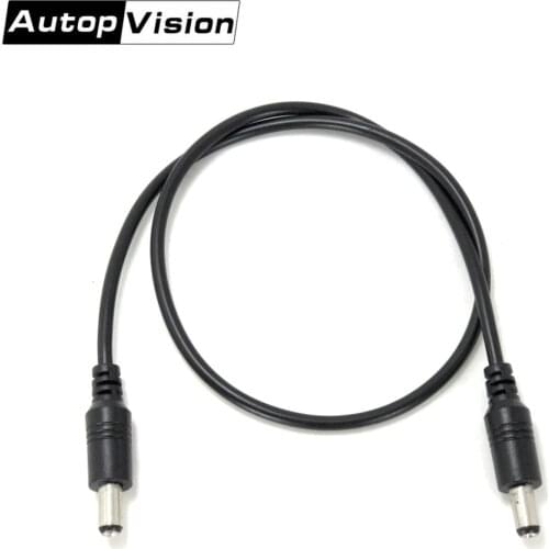 20pcs/lot DC Power Extension Cable DC Jack Male to Male Plug Cable Adapter 50cm/1.64Ft Extension Cord Connector