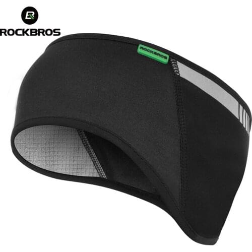 ROCKBROS Bicycle Winter Helmet Splicing Fabric Reflective Fleece Outdoor Sport Headband mtb Bike Bicycle Elastic Cycling Helmet
