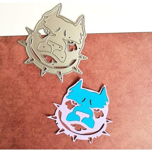 Collar Dog Head Carbon Steel Cutting Dies DIY Scrapbooking Photo Album Embossing Paper Cards Making Stencil Decorative