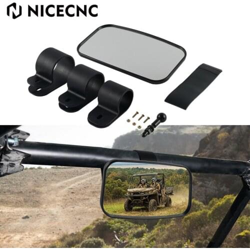 NiceCNC UTV Rear View Center Racing Mirror for Can-Am Maverick X3 Max XDS XRS Turbo R 2017-2021 Maverick X3 XMR Turbo 2018-2021