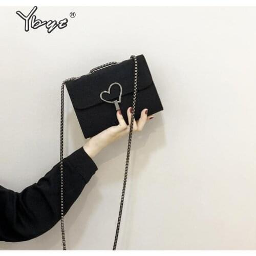 YBYT Vintage Casual Chain Women Messenger Bag High Quality Canvas Luxury Handbags Designer Hotsale Ladies Shoulder Bag Purses