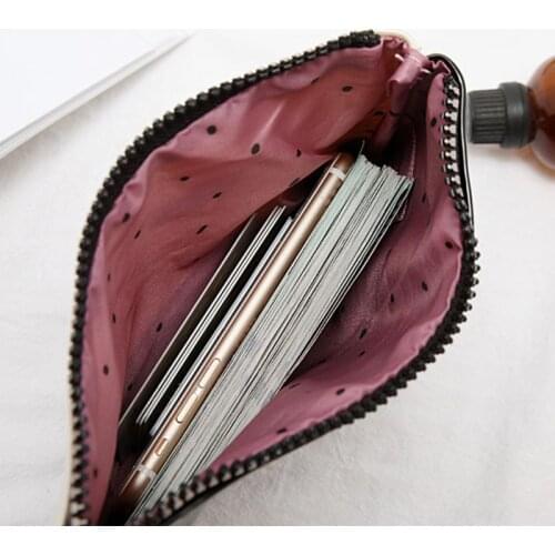 066F 10 Pcs Fashion Lady Eyelash Pattern Cosmetic Bags With Zipper Clutch Women Make Up Organizer