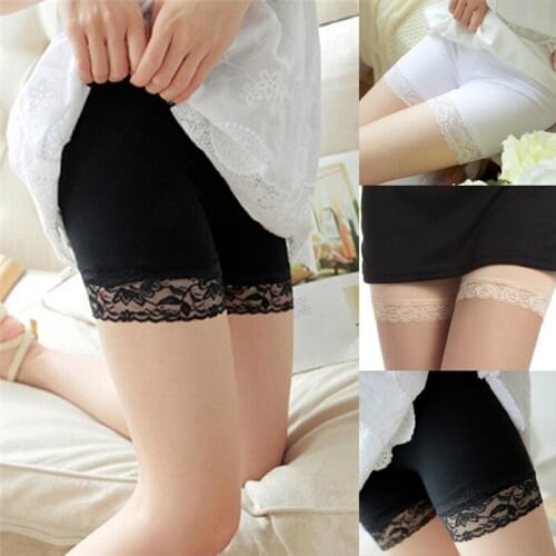 1pc Soft Lace Seamless Breathable Pants Shorts Women Safety Short Intimate Pant Boxer Briefs