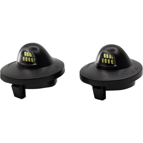 2Pcs/Set License Plate Light For Ford F-250 F-350 F-550 F-150 1990-1999 LED Light For Car License Number Plate Light Lamp