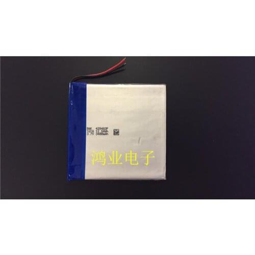 3.7V polymer battery 428483 3400MAH 9 inch Tablet PC battery game consoles, etc. Rechargeable Li-ion Cell