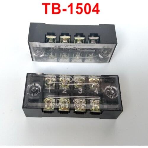 5pcs/lot TB Terminal Block TB-1504 Panel Mounted Terminal Connector 600V 15A 4 Position