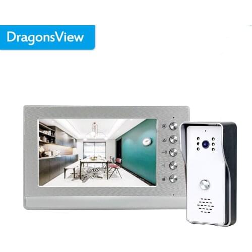 Dragonsview 7 Inch Video Door Phone Intercom System Indoor Monitor Talk Unlock