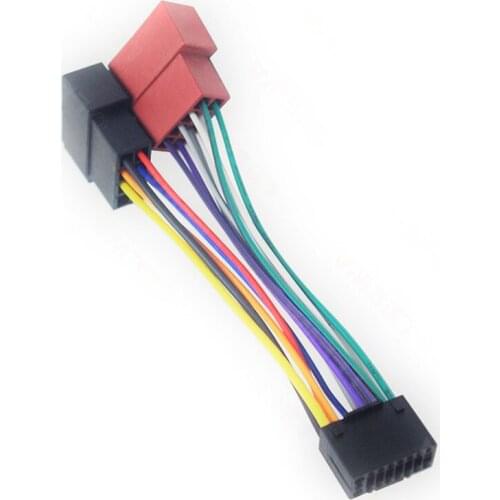 Car Stereo Radio Harness Adapter Iso Standard Connector Adapter 16 Pin Plug Cable Car Cable Adapter
