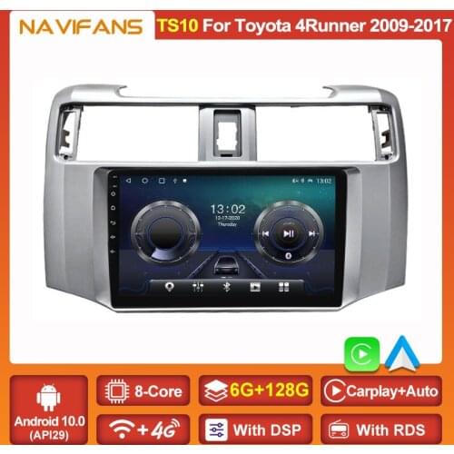Octa Core 6G+128G Android 11 Car DVD Player GPS Navigation for Toyota 4Runner 2009-2016 2017 DSP Radio Stereo WIFI Carplay Auto