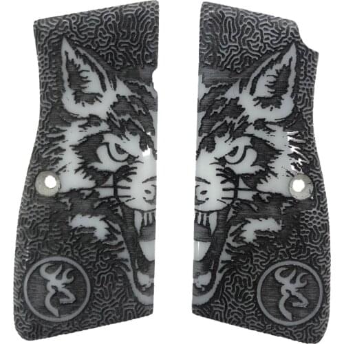 Belgium Browning Hp 14 Compatible Tiger Model Browning Special Series Plexiglass Laser Cutting Grips Mod72