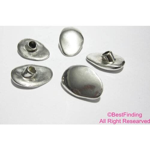 Button clasp 5mm leather cord clasp Bracelet ends Necklace buttons RH61