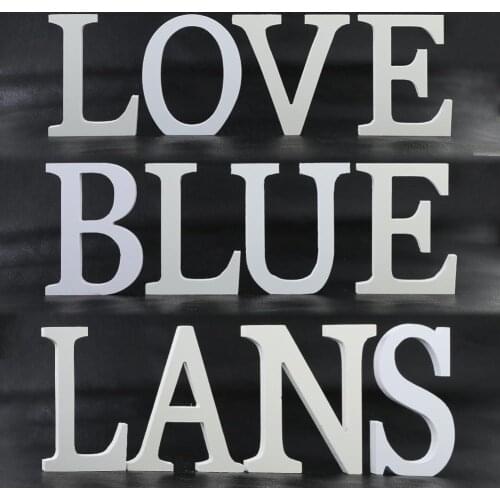 Creative Thick Wooden Letters Alphabet Party Wedding Birthday Home Decorations DIY Wood Cutout Discs For Decoration Crafts Arts