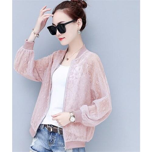 Large Size 3XL Casual Sunscreen Clothing Fairy Summer New Loose Wild Jacket Foreign Air Net Red Thin Shirt Short Coat Female B26