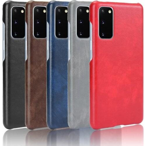 Fashion Litchi Skin PU Leather Hard Back Cover Samsung Galaxy S20 FE Case For Samsung S20 Plus Ultra S 20 SamsungS20 Phone Bag