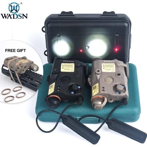WADSN Airsoft NEW LA-5 PEQ15 UHP Red Dot IR Laser Sight Tactical AN/PEQ Weapon Flashlight 250lumes Hunting Armas Scout Light