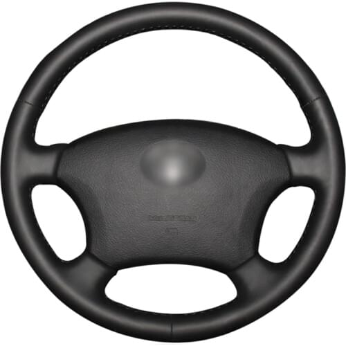 Braid on the Steering Wheel Cover for Toyota Land Cruiser Prado 120 2004-2009 Land Cruiser 1995-2007 Tampa do volante do carro