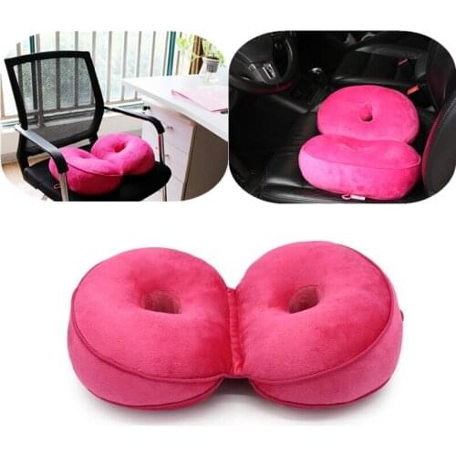 Dual Comfort Seat Cushion Multifunctional Memory Foam Hip Lift Seat Cushions Pad Butt Latex Massage Comfy for Home Office Car