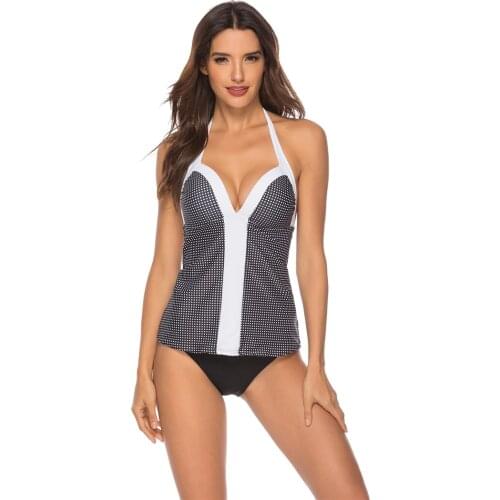 Print Sexy Tankini Swimming Women Swimwear Two Piece Swimsuit Bikini Swim Suit Bathing Biquinis Badpak Feminino Plus Size XXL