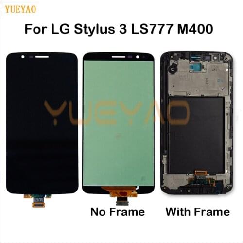 Touch Screen Digitizer LCD Display For LG Stylus 3 M400AR M400DK M400DY LS777 With Frame Assembly Mobile Phone LCDs Repair Parts