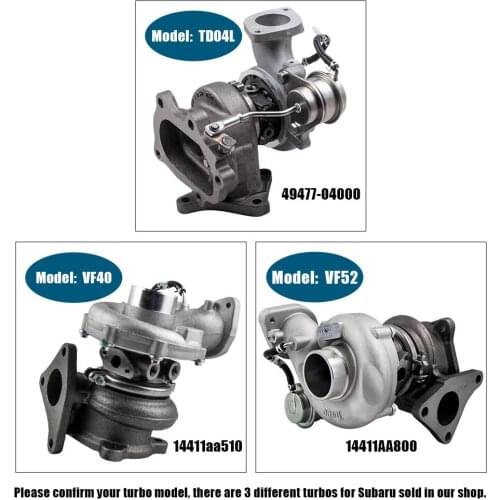 320HP Turbo Turbocharger VF52 For Subaru Impreza WRX Legacy 2.5L 14411-AA760