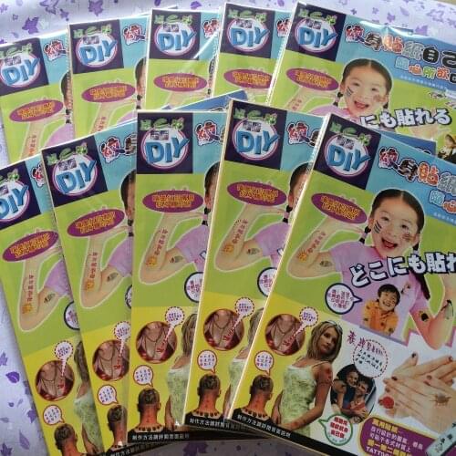 Temporary tattoo for skin japan (100 sets/lot) A4 size inkjet water slide temporary tattoo paper