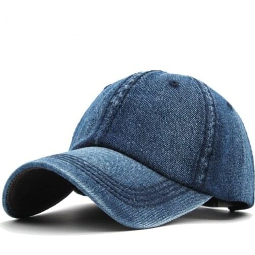 Women Baseball Caps Hats For Men Denim Jeans Band Snapback Caps Plain Bone Jeans Hat Men Casual Dad Cap Hat