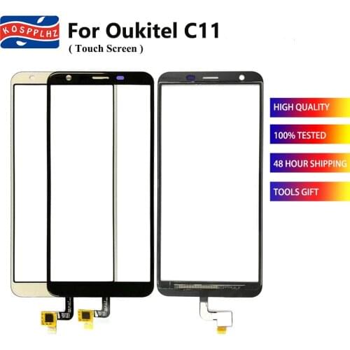 100% New For Oukitel C11 Touch Screen Outer Glass Panel Touchscreen Lens 5.5" For Oukitel C11 Pro C11Pro Cell Phone Touchscreen