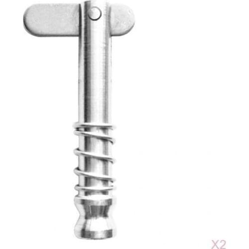 2x Stainless Steel Quick Release Pin 1/4" Marine Boat Bimini Deck Hardware