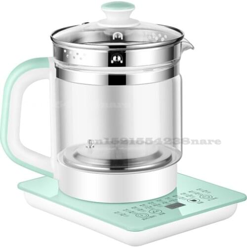 800W 1.8L Multifunctional Health Pot Intelligent Appointment High Borosilicate Glass Boiling Pot Kettle Home Electric Teapot
