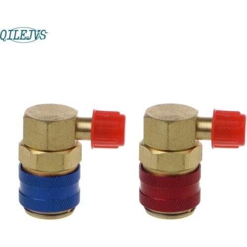 AC R134A Quick Connector Adapter Coupler Auto A/C Manifold Gauge Low/High HVAC AUG31