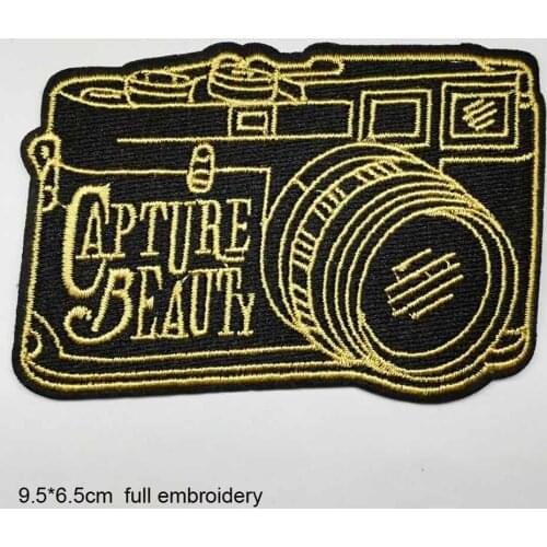 Photography Camera Iron On Embroidered Clothes Patches For Clothing Stickers Garment Wholesale