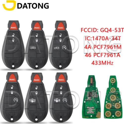 Datong World Car Remote Key For Chrysler Country Town #9 433 Mhz 46 7941Chip Auto Smart Remote Control Blank Key