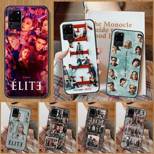 Spanish TV series Elite Phone case For Samsung Galaxy Note 4 8 9 10 20 S8 S9 S10 S10E S20 Plus UITRA Ultra black tpu coque 3D