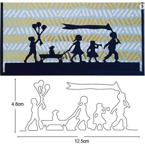 Kids Joy Metal Cutting Dies Stencil for DIY Scrapbooking Album Embossing Paper Cards Decorative Crafts Die Cuts