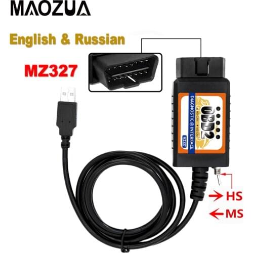 10Pcs ELM327 V1.5 USB Switch for FORD Open Hidden ELM327 CAN /MS CAN For Forscan PIC18F25K80 Chip OBD2 Diagnostic Scanner
