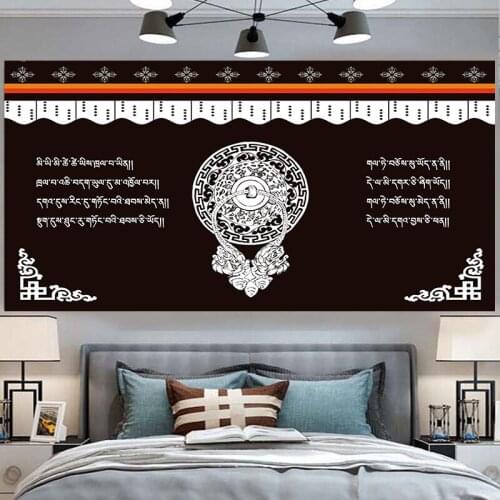 Mandala tapestry wall hanging blanket tapis mural Tibet Buddhism decor bedroomroom carpet