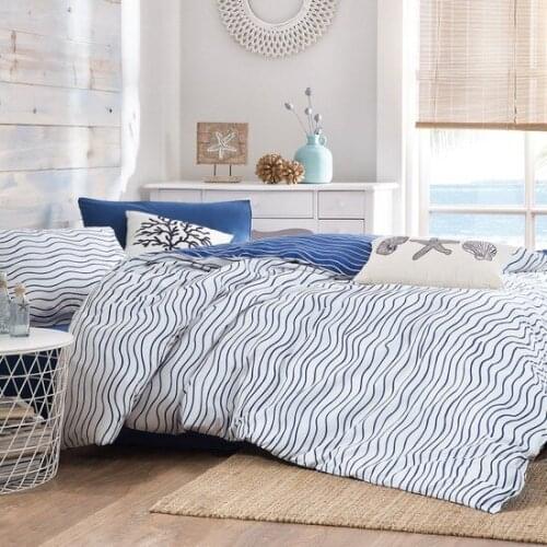 YatasBedding Lapis 100% Cotton Twin size Double side 220x200cm 4 PCS Duvet set