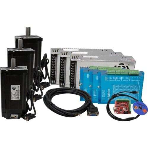 3 axis 86HS closed loop stepper motor kit with driver and controller