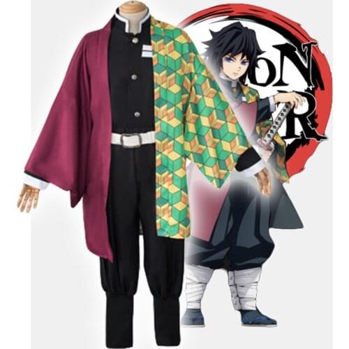 Kimetsu no Yaiba Demon Slayer Cosplay Costume Tomioka Giyuu Nezuko Agatsuma Zenitsu Tomioka Giyuu Muzan Cosplay anime