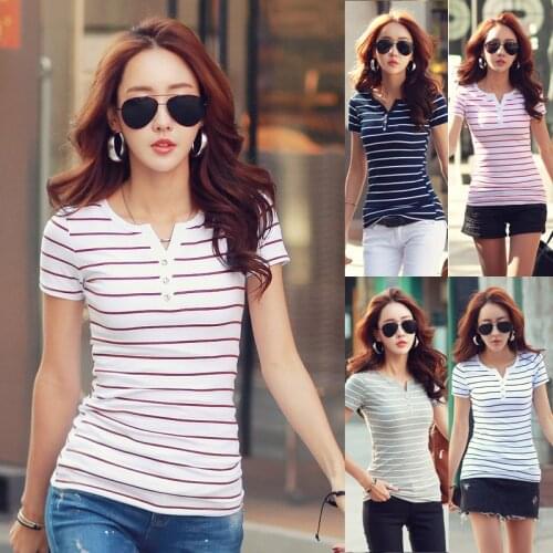 Женские полосатые футболки Magiray China At AliExpress