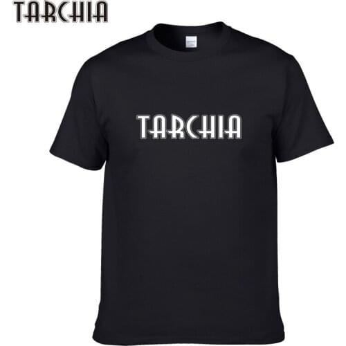 TARCHIA Fashion Brand Mens Casual Cotton T-Shirt Print Plus Size T Shirt Short Sleeve O-Neck TARCHIA Tees Tops Homme