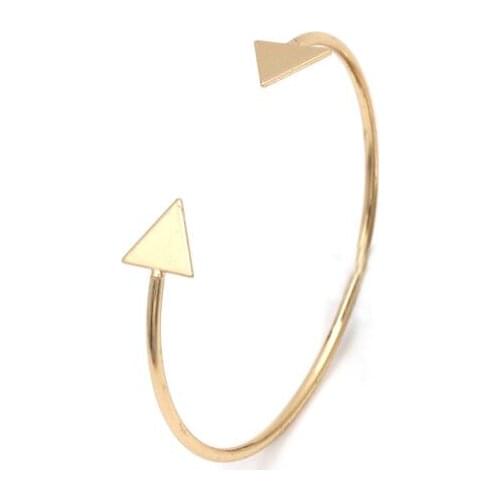 2018 New Summer Brass Arrow Head Cuff Bangles for Women