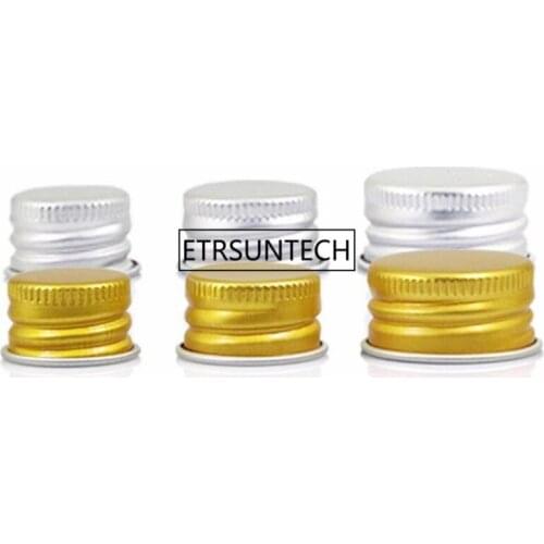 Sample bottle cover Cosmetic bottle aluminum cap makeup tool gold silver F1461