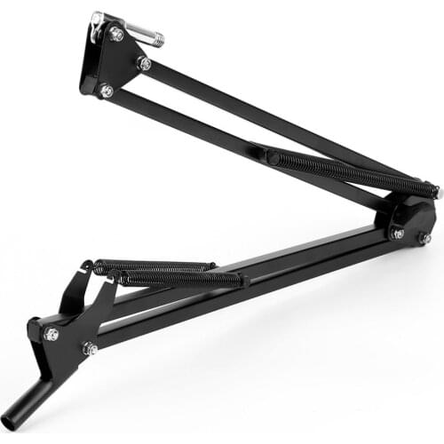 Professional Mic Recording Bracket Microphone Suspension Boom Arm Stand Holder For Studio Broadcast Black