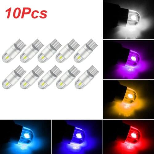 10pcs T10 LED Bulb 3030 SMD High Power Interior Light Bulb for Side Marker Lights Reading Lights