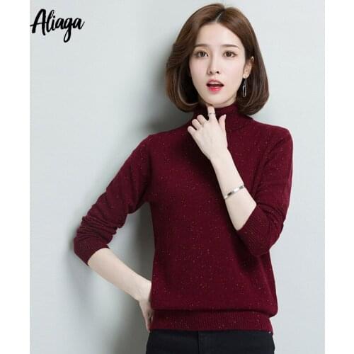 100% Pure Cashmere Sweater Turtleneck Long Sleeves Autumn Winter Knitwear Female Jumpers Pullover