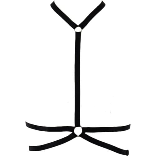 Neck Body Harness Belt Women Crop Top Cage Bra Concise Fashion Sexy Lingerie Pastel Goth Bondage Harness Bra Punk Body Cage