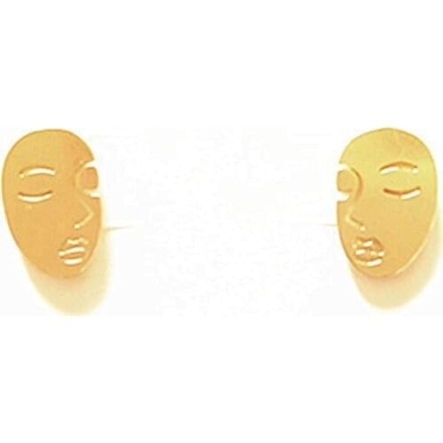 10 pair/lot high quality fashion jewelry metal face earrings for women